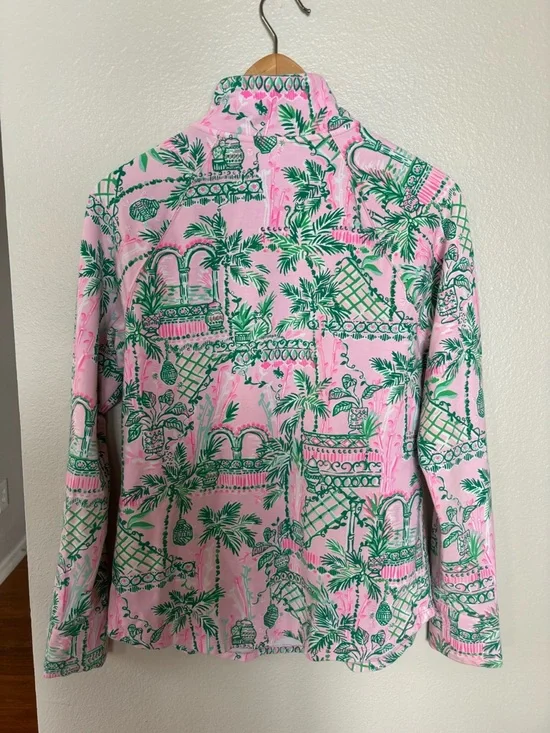 Lilly Pulitzer Skipper Popover in Mandevilla Baby Always Worth It - Picture 2 of 8